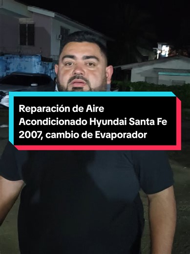 Reparación de Aire Acondicionado Hyundai Santa Fe 2007, cambio de Evaporador, Válvula de Expanción, válvula solenoide y ambos filtros. #foryoupage #aireacondicionadoautomotriz #paratii #fyp #parati