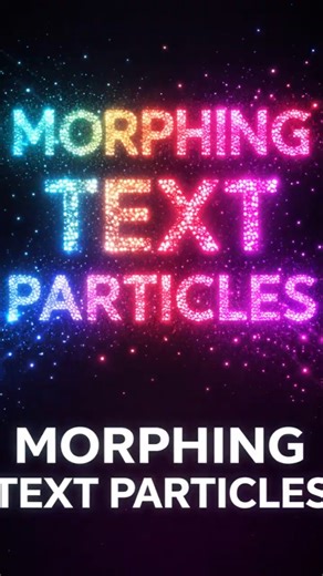 The Morphing Particle Animation Using HTML, CSS and JS|#shorts #coding #programming #webdevelopment