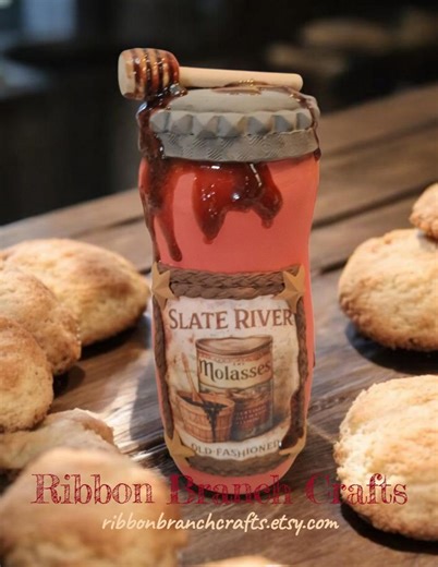 Clay Molasses Jar Decor / Primitive Country Decor - Etsy UK
