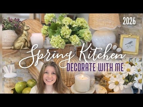 🌱Spring Kitchen Decorate With Me| Spring Cottage Decor Ideas