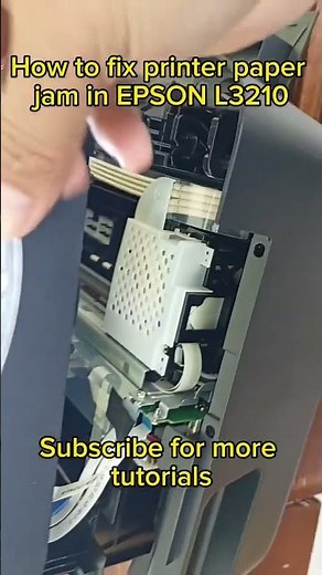 How to fix printer paper jam in epson L3210 #epson #printer #paperjam