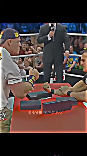 💪 John Cena vs Del Rio EPIC Arm Wrestling! #ibrahimashiq05 #bastidosa #wrestlingshorts #johncena#wwe