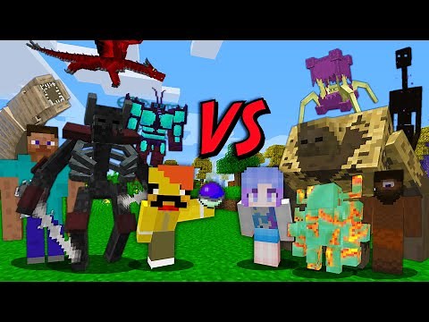 Monster Catch Mob Battle in minecraft