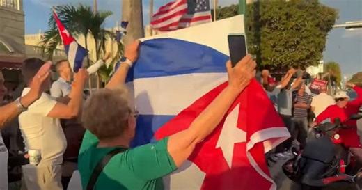 Cubans in Miami support protests on the island