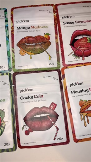 ALL these different flavours, 120 toothpicks! Addicted #teeth #toothpick #cleanteeth #flavouredtoothpicks