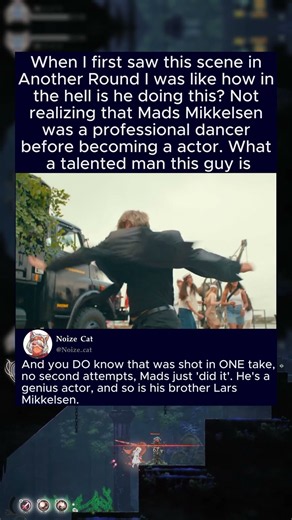 When I first saw this scene in Another Round I was like how in the hell is he doing this? Not