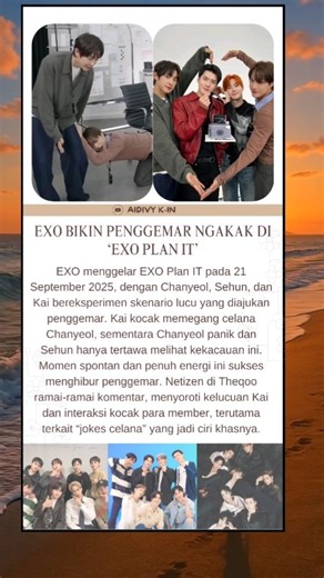 Exo bikin penggemar ngakak di "Exo Plan It" #kpop #idol #exo #funny #shorts