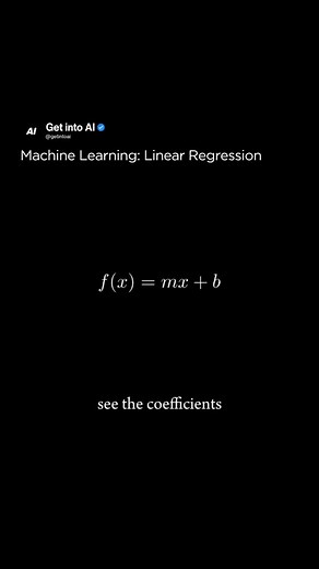 Artificial Intelligence | AI on Instagram: "Linear regression is a simple yet powerful statistical method used to understand the relationship between two variables. It involves finding the best-fitting straight line through a set of data points. This line, called the regression line, is used to predict the value of one variable based on the value of another. For example, if you’re looking at the relationship between hours studied and test scores, linear regression can help predict test scores ba