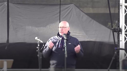 John Swinney speaks at pro-independence rally