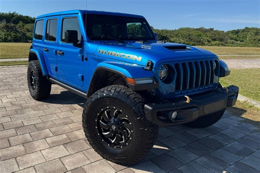 2021 Jeep Wrangler Unlimited Rubicon 392 4x4 -  470-hp 6.4-Liter Hemi V8, Hydro Blue Pearl, Southern-Owned, Mostly Unmodified