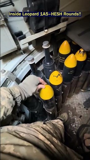 Inside the Leopard 1A5 – Manual Gun Loading & Ammo Stowage