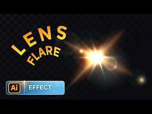 How To Create Lens Flare Effect In Adobe Illustrator. Quick and Easy Tutorial.