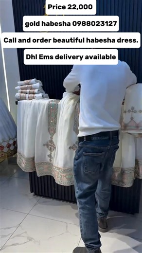 Price 22,000 👗 ሀበሻ ☎️ 0988023127 Call and order beautiful habesha dress.Dhl Ems delivery available