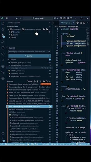Source Control in VS Code now displays Git stashes 📦