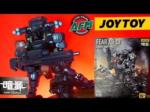 JoyToy Fear XS-01 Night Raid Type and Pilot action figure 1/25 暗源 恐惧 XS-01 夜袭型 1/25 可动人偶