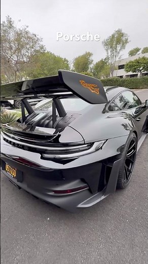 Black Porsche GT3 RS Weissach Package 🖤🔥 #supercar #automobile #cars