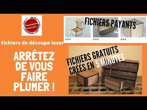 Fichier de découpe laser gratuit créé en quelques minutes / TUTO