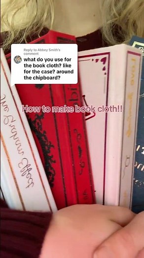 How to make book cloth in the easiest way possible! ✨📚 #smallbusiness #bookbinding #books #artist