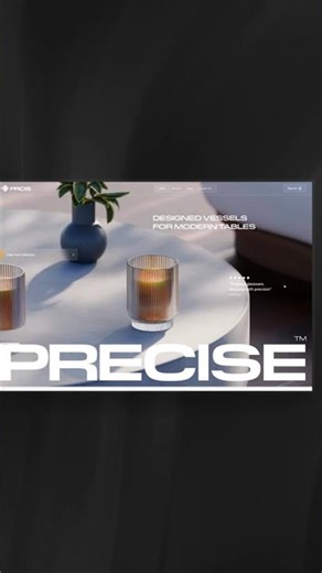 3D Minimalistic Glass Website Animation. Full Breakdown