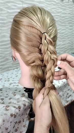 Princess Style Pearl Braid Tutorial😍💖#princess #style #pearl #braids #tutorial #cute #viral #shorts