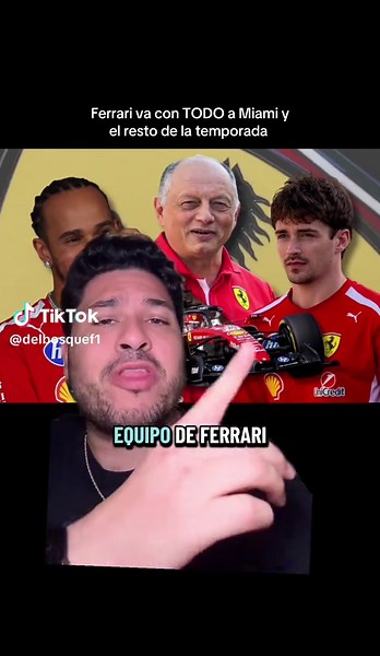 Agárrense los tifosi porque el equipo de Ferrari viene con absolutamente todo para el Gran Premio de Miami de la Fórmula 1, y no solamente eso, sino para el resto de la temporada 2026 de la Fórmula 1, porque traen muchas actualizaciones. #F1 #Formula1 #DelBosqueF1 #Ferrari #tiktokdeportes