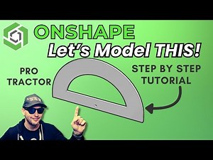 HOW TO LEARN CAD - Onshape Best Tutorial for Beginners - STEEL PROTRACTOR - Step by Step Guide