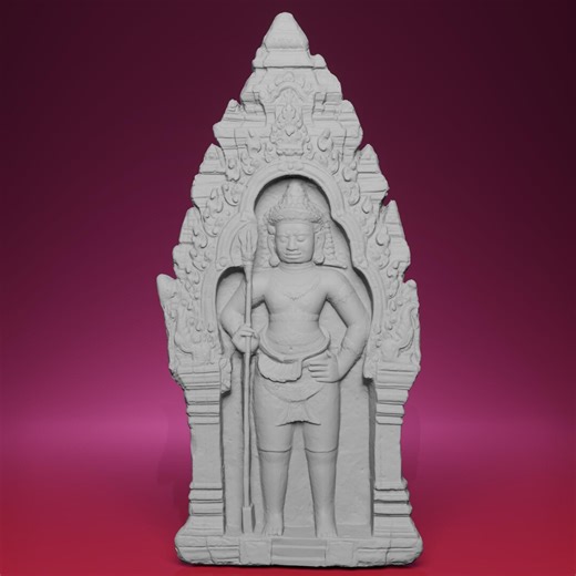 3D Printed Dvarapala Gatekeeper Relief - Inspired by Temple of Lolei in Cambodia - Etsy Canada