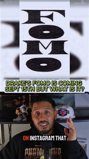 DRAKE’S FOMO ARRIVES SEPTEMBER 15 AT 9 PM #Drake #FOMO #FearOfMissingOut #HipHop #RapNews #EquaTakes
