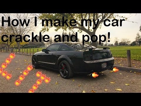How to make your Mustang crackle and pop! *POPCORN EXHAUST*