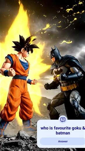 #GokuVsBatman#BatmanVsGoku#AnimeVsDC#DragoBall#AnimeEdit#AIAnime#FanAnimation#WhoWillWin#ViralShort