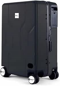 Smart Auto Follow Rideable Suitcase 33L, Lightweight Electric Luggage Scooter For Travel With Digital Lock, Waterproof And Lightweight