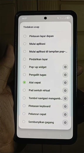 Quick way to access the quick panel