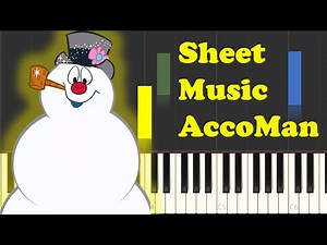 🎼 Frosty The Snowman – Piano Sheet Music | Sheet Music AccoMan