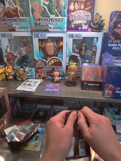 OPENING ONE PIECE PACKS and look what we pulled…👀☠️⚔️ #onepiecetcg #onepiececards #cardopening