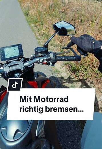 Motorrad richtig bremsen: Tipps für Fahranfänger