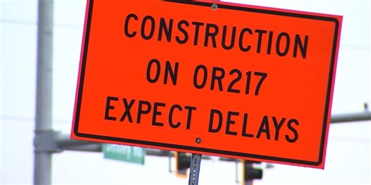 Section of OR 217 reopens after weekend closure for paving project