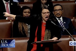 'Squad' Member Rashida Tlaib Breaks Down in Tears as Republicans Vote To Demote Ilhan Omar