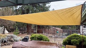 Patio Paradise 2' x 2' Sun Shade Cloth with Grommets Rectangle Shade Sail Straight Edge, Outdoor Patio Shade Canopy Pergola Cover UV Block Fabric for Backyard Deck Garden Activities, Light Grey