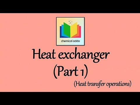 Heat exchanger | Recuperator | Regenerator | Heat transfer operations