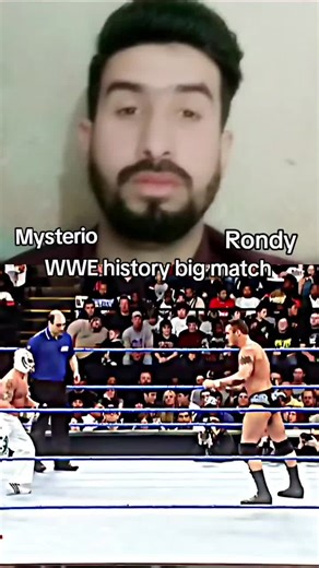 #WWE history big challenge fight Rey mysterio vs Rondy overtone🔥🔥🔥😱😱😱🥵🥵🥵