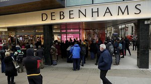 UK department store Debenhams collapses putting 12,000 jobs at risk