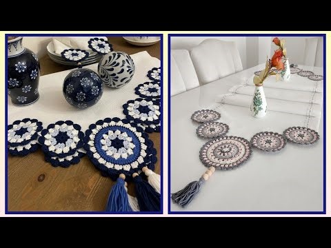 100+ Simpler Round Crochet Edges & Jute Table Runner Pattern ideas #diy #crochet #trending