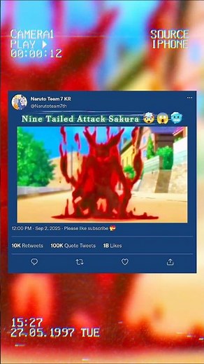 Kurama Attack Sakura 🤯😱
