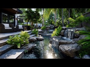 Transform Your Backyard Into a Modern Luxury Outdoor Living Space with Beautiful Garden