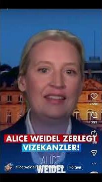 Alice Weidel (AfD) takes on Felix Banaszak, Carsten Linnemann, and Tim Klüssendorf. Awesome! 💙😎