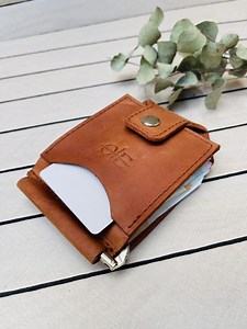 Leather Money Clip - Etsy