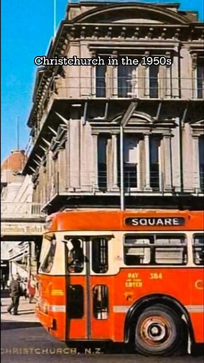 🚗 Christchurch City in the 1950s — A Journey Back in Time ❤️Step into Christchurch’s golden era — the 1950s! Classic cars, red trams, and that iconic big red bar capturing the heart of the city’s vibrant charm. A glimpse into a time when Cathedral Square buzzed with style and simplicity.#Christchurch1950s #OldChristchurch #NZHistory #RetroChristchurch #CanterburyHeritage #VintageNewZealand #ChristchurchCity #ThrowbackNZ #HistoricChristchurch #NewZealandHistory | New Zealand Brand