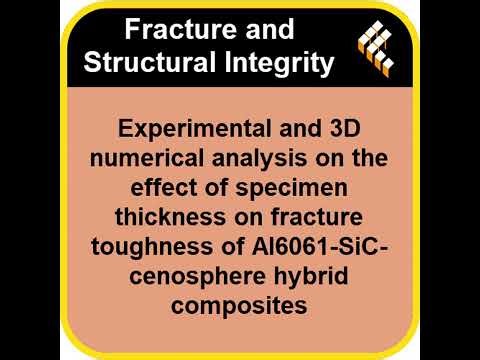 Experimental and 3D numerical analysis on the effect of specimen thickness on fracture toughness ...