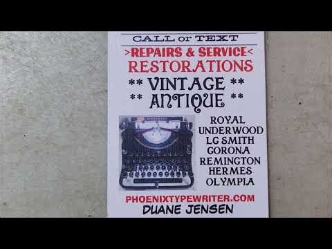 A request related to Duane Jensen at Phoenix Typewriter