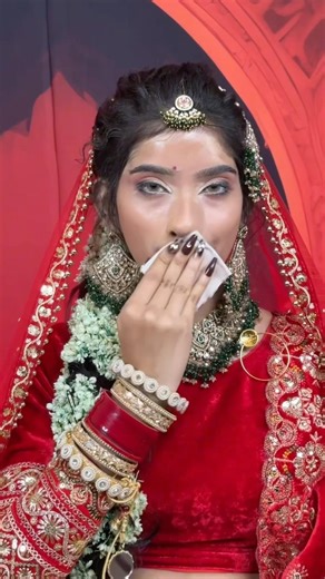 Beautiful Punjabi bridal makeup #viral #art #makeup ￼